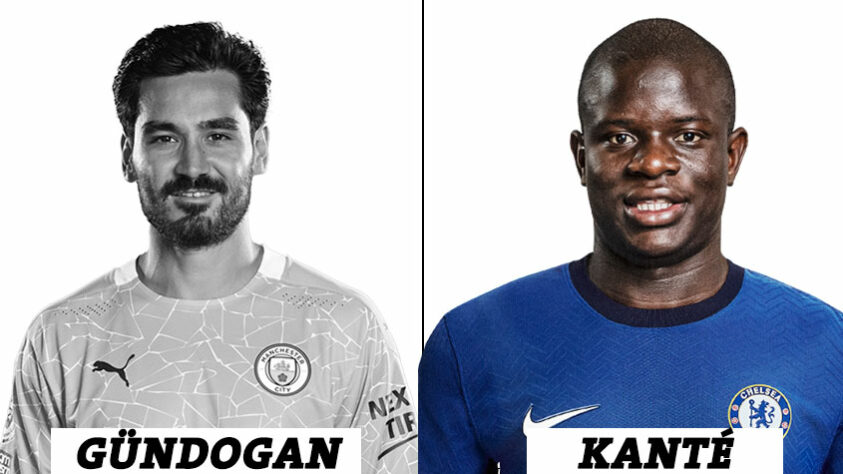 MEIO-CAMPISTA: 5 votos para Gündogan; 10 votos para Kanté.