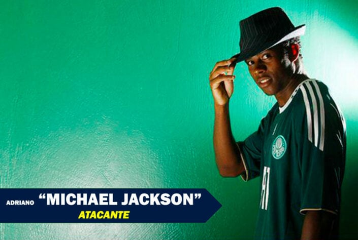 Apelidos inusitados do futebol: Adriano Michael Jackson, atacante