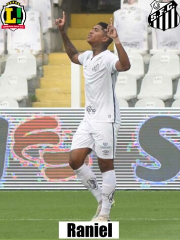 Raniel – 6,0 – Fez o gol, um belo gol de fora da área, mas só. Pouco conseguiu segurar a bola na frente.