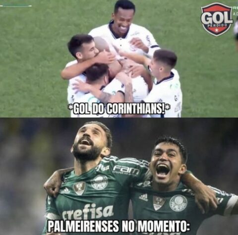 Campeonato Paulista - Torcedores brincam com 'mãozinha' do Corinthians em classificação do Palmeiras