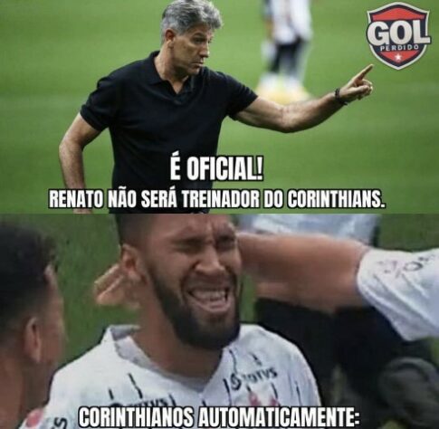 Renato Gaúcho não acerta com o Corinthians e fato vira meme nas redes sociais