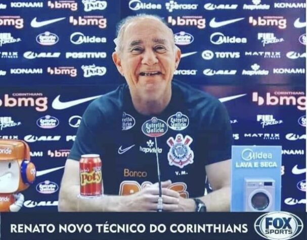 Renato Gaúcho não acerta com o Corinthians e fato vira meme nas redes sociais