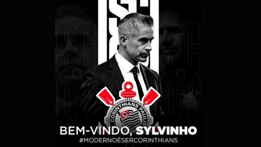 FECHADO - O Corinthians anunciou neste domingo a contratação do técnico Sylvinho para comandar a equipe profissional de futebol até dezembro de 2022. O acordo aconteceu neste fim de semana, após conversa entre o treinador e a diretoria do clube. Além dele, integrará a comissão técnica do Corinthians o auxiliar técnico Doriva, que chega junto com o novo técnico.