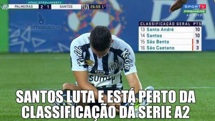 Campeonato Paulista: rivais fazem memes com possível rebaixamento do Santos