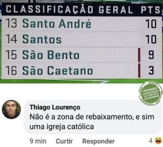 Campeonato Paulista: rivais fazem memes com possível rebaixamento do Santos