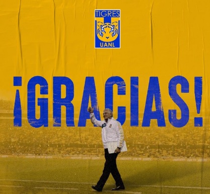 FECHADO - Agora é oficial. Nesta segunda-feira, o Tigres confirmou a saída do técnico brasileiro Tuca Ferretti, que dirigiu a equipe nas últimas 11 temporadas. Apesar da moral dentro do clube, a saída do treinador era aguardada nos bastidores. A nova diretoria resolveu que era hora de respirar novos ares no comando técnico e o brasileiro não teve o contrato renovado.