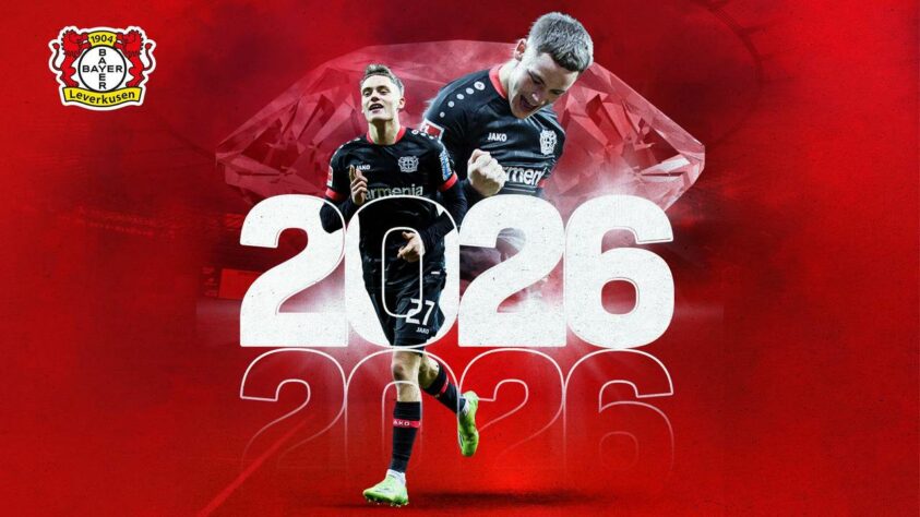 FECHADO - O Bayer Leverkusen anunciou a renovação de contrato do meia Florian Wirtz até a metade de 2026.