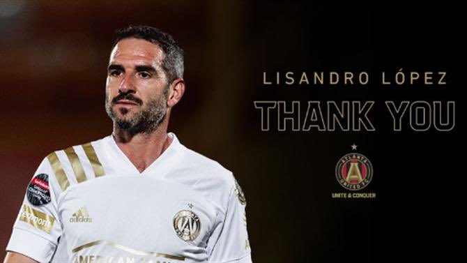 FECHADO - O Atlanta United anunciou que o atacante Lisandro López está deixando o clube e assim ficará livre no mercado para assinar com qualquer clube de graça.