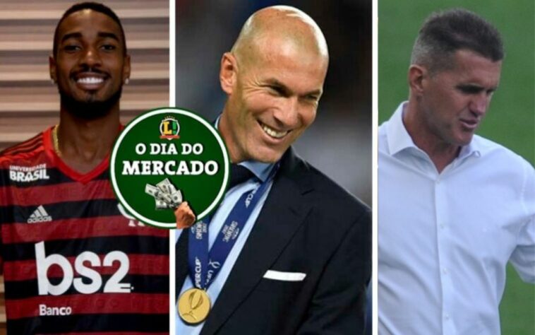 O fim de semana foi agitado no mundo do futebol. O vice-presidente de futebol do Flamengo, Marcos Braz, comentou sobre uma proposta recebida por Gerson. Na Europa, Zidane ficou perto de sacramentar seu futuro. E o domingo teve demissão no Corinthians. Veja essas e outras notícias do mercado da bola aqui, no resumo do fim de semana do vaivém!