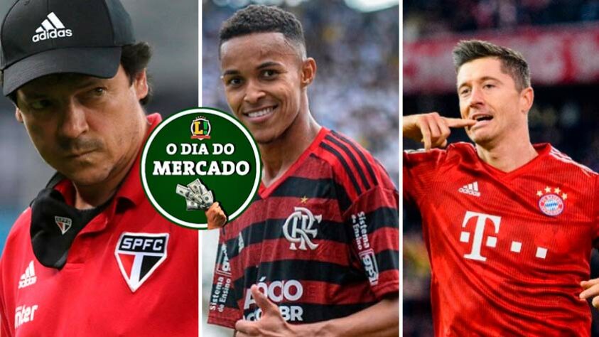 A sexta-feira foi agitada no mundo da bola. O Santos oficializou o substituto de Ariel Holan, clube da segunda divisão inglesa estuda fazer uma oferta pelo atacante promissor do Flamengo e ainda, a dupla finalista da Champions League quer contar com astro do Bayern de Munique. Essas e outras notícias do mercado da bola você confere aqui, na galeria do LANCE! do vaivém.