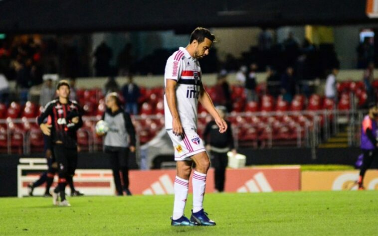 2018 - Quarta fase - Athletico-PR: outra eliminação nesta fase, desta vez para o Furacão. Na ida, vitória dos paranaenses por 2 a 1, Na volta, o empate por 2 a 2 eliminou o Tricolor.