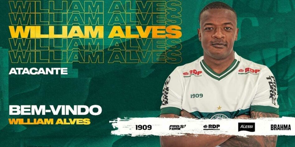 FECHADO - O Coritiba fechou a contratação do atacante William Alves, que estava no Chaves, de Portugal e chega para reforçar o Coxa em 2021.
