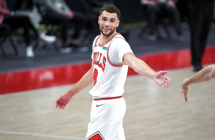 Zach LaVine - 26 anos - Ala-armador do Chicago Bulls - Estreante em Olimpíada