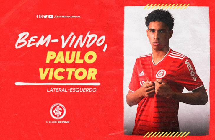 FECHADO - O Internacional se movimentou no mercado e conseguiu captar o primeiro reforço para o recém-chegado treinador. Trata-se do lateral-direito Paulo Victor, que estava no Botafogo. O Colorado não deu maiores detalhes em relação a valores, mencionando apenas que adquiriu 50% dos direitos econômicos do atleta de 20 anos de idade e firmou vínculo até 2024.