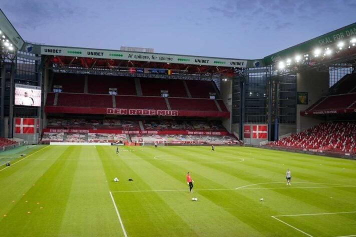 Estádio Parken, em Copenhague, na Dinamarca.