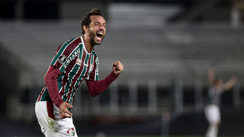 Nenê marcou um gol na vitória mais importante da temporada até aqui. O Fluminense derrotou o River Plate por 3 a 1, em pleno Monumental de Nuñez, e garantiu o primeiro lugar no Grupo D da Copa Libertadores 2021.