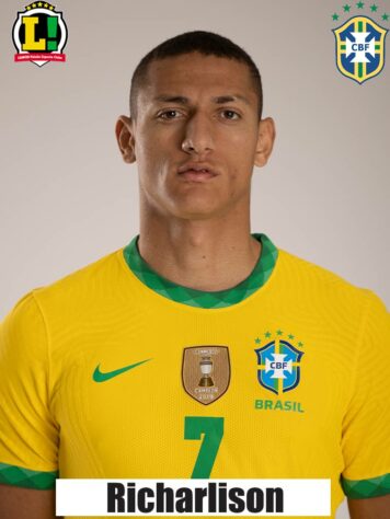 Richarlison - 6,5 - Entrou pelo lado direito no lugar de Antony e marcou o gol que fechou a goleada brasileira.