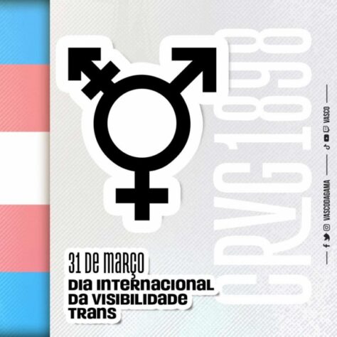 Um clube que historicamente sempre lutou pelas causas sociais, o Vasco anunciou, por meio de nota oficial, mais uma novidade aos seus sócios. No Dia Internacional da Visibilidade Trans, o Gigante da Colina divulgou que os associados Trans poderão utilizar seus nomes sociais nas carteirinhas do clube. Um passo importante para combater a homofobia nos estádios e valorizar os torcedores e a causa LGBTQIA+.