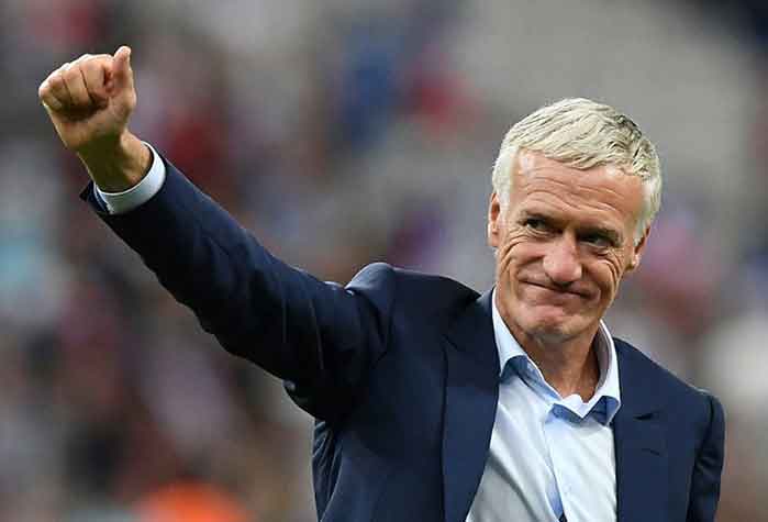 Didier Deschamps, de 53 anos, assumiu a França em 2012. Foi vice-campeão da Eurocopa de 2016 após a derrota para Portugal, na prorrogação, e campeão do mundo em 2018, na Rússia, após vencer a Croácia por 4 a 2 na decisão. Ele se igualou a Zagallo e Beckenbauer como os únicos campeões do mundo como jogador e treinador. Além disso, é o único francês na história que é bicampeão mundial.