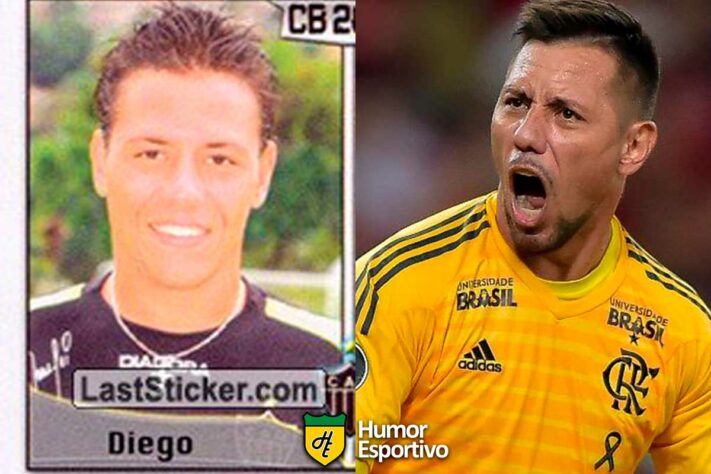 Diego Alves jogou pelo Atlético-MG em 2005. Inicia o Brasileirão 2021 com 35 anos e jogando pelo Flamengo.