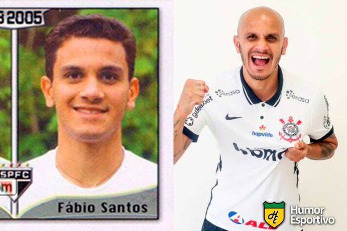 Fábio Santos jogou pelo São Paulo em 2005. Inicia o Brasileirão 2021 com 35 anos e jogando pelo Corinthians.