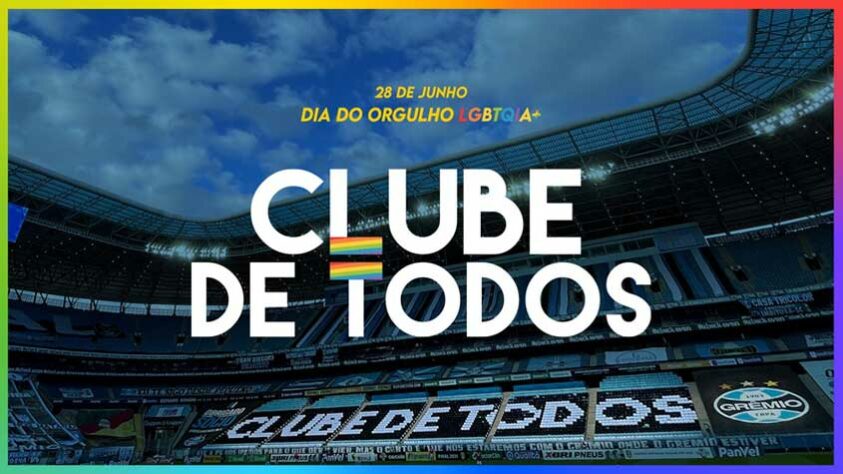 O Grêmio também destacou a importância da diversidade em sua torcida e ressaltou que “liberdade e respeito” devem estar acima de todos.