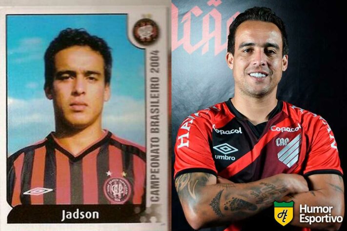 Jadson jogou o Brasileirão 2004 pelo Athletico Paranaense. Em 2021, com 37 anos, novamente defende o Furacão.