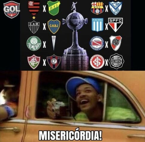 Libertadores da América: sorteio das oitavas de final e definição do chaveamento renderam memes entre os torcedores