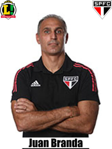 Juan Branda - 5,5 - Substituindo o técnico Crespo, que está com Covid, Branda não conseguiu fazer o time conquistar sua primeira vitória no Brasileirão. As alterações deixaram o time mais ofensivo, mas o Tricolor sofreu na parte defensiva e viu Volpi garantir o empate.