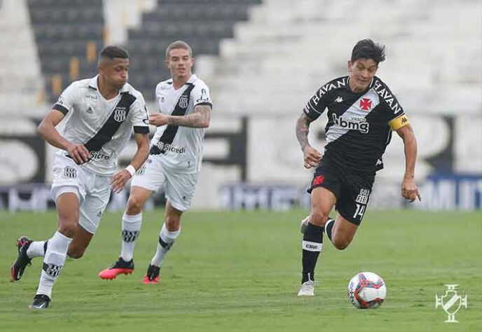 No Moisés Lucarelli, Vasco e Ponte Preta empataram por 1 a 1 pela segunda rodada da Série B do Campeonato Brasileiro. Germán Cano abriu o placar, de pênalti, enquanto Renatinho empatou. Com o resultado, ambas as equipes ainda não venceram na competição nacional. Confira as notas dos jogadores vascaínos (Por Felipe Melo - felipeeduardo@lancenet.com.br).