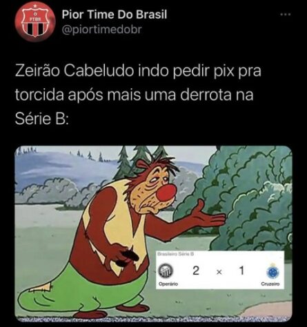 Brasileirão - Série B: os melhores memes de Operário 2 x 1 Cruzeiro