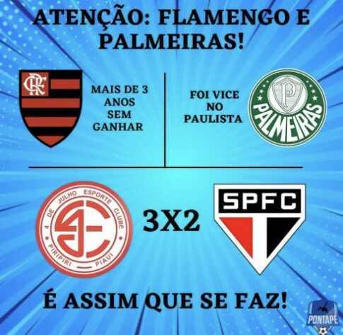 Copa do Brasil: os melhores memes de 4 de Julho 3 x 2 São Paulo