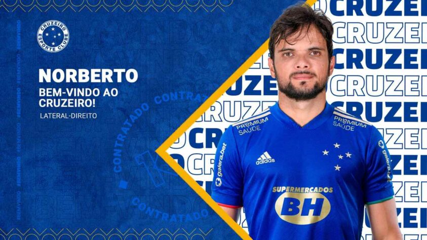 FECHADO - O Cruzeiro fechou a contratação do lateral Norberto para a Série B 2021. O jogador que estava no CSA chega para reforçar a Raposa a subir para a Série A do Brasileirão.