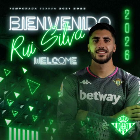 FECHADO - O Real Betis anunciou a chegada do goleiro Rui Silva, ex-Granada e que estava sem clube. O contrato do goleiro será de cinco anos.