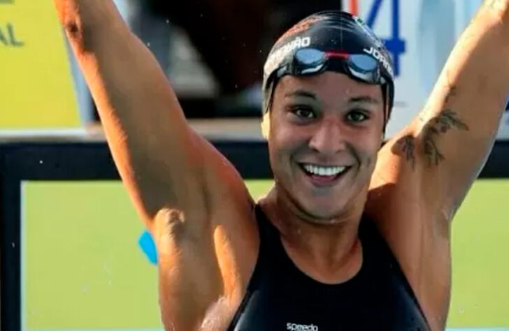 E a ex-nadadora Joanna Maranhão é a brasileira com melhor colocação em uma final olímpica.
