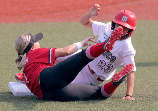 Canadá superou o México por 4 a 0 no softbol feminino. 