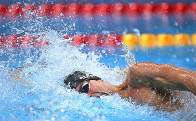 Na natação, o Brasil não conquistou medalha na final do revezamento 4x200m livre masculino. O quarteto formado por Fernando Scheffer, Murilo Sartori, Breno Correia e Luiz Altamir terminou a prova em oitavo lugar com o tempo de 7m08s22. 