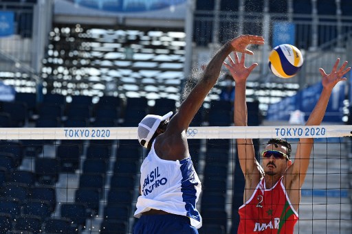 Já a dupla brasileira Bruno Schmidt e Evandro venceram a dupla marroquina Abicha e Elgraoui por 2 sets a 0 ( 21/14 e 21/16). 