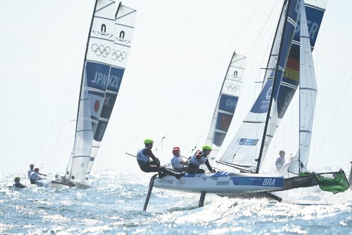 Ainda na vela, Samuel Albrecht e Gabriela Nicolino terminaram em 11º lugar nas três últimas regatas que disputaram na classe Nacra, ficando na classificação geral em 11° lugar após seis regatas.