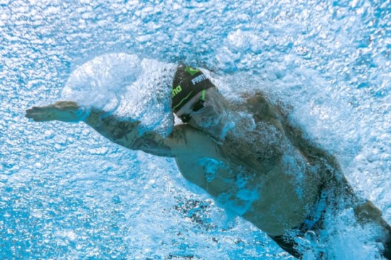 NATAÇÃO - Bruno Fratus ficou em segundo lugar na primeira semifinal dos 50m livre, nesta noite. O brasileiro fechou a prova com tempo de 21s60, sendo a terceira melhor marca na soma das duas semis e avançou à final.