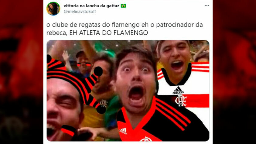 Torcedores do Flamengo foram às redes sociais após prata de Rebeca Andrade em Tóquio