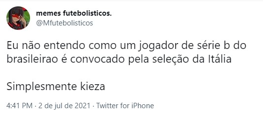 Chiesa ou Kieza? Nomes homófonos tem rendido memes nas redes sociais