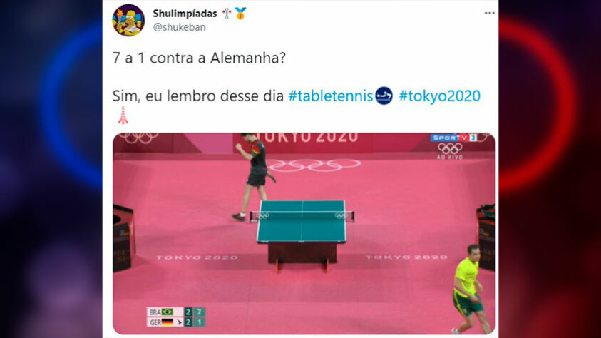 Olimpíadas de Tóquio: internautas fazem memes e piadas com 7 a 1 do Brasil sobre Alemanha no tênis de mesa