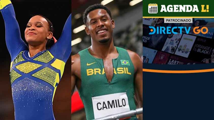 Entre a noite deste sábado e a manhã de domingo, o Brasil pode ganhar medalha na ginástica, na vela e na natação. Confira a agenda completa, sempre no horário de Brasília. 