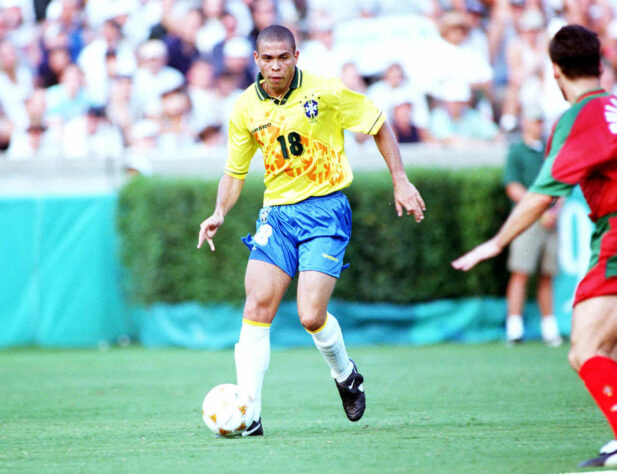 Ronaldo marcou cinco vezes em Atlanta. O Brasil ficou com o bronze. O Fenômeno era atleta do PSV, da Holanda.