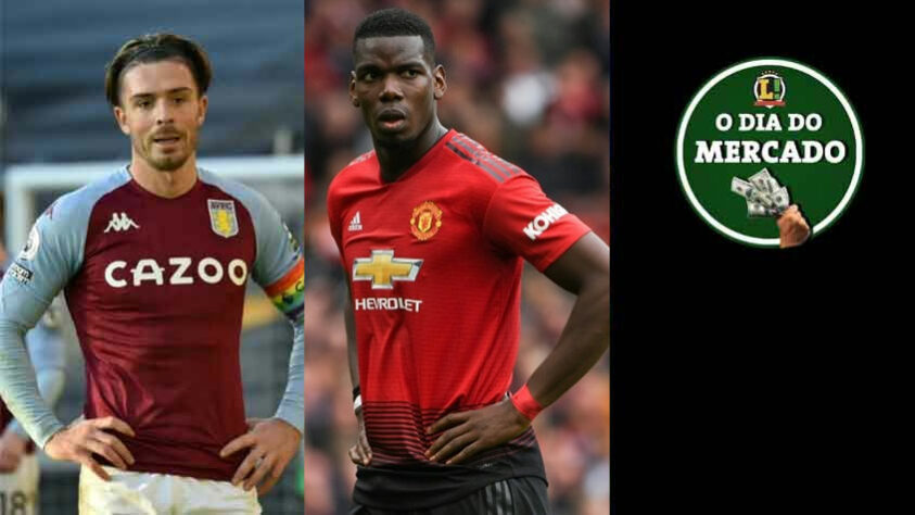 O Manchester City está prestes a fazer uma oferta milionária pelo meio-campista Jack Grealish. Paul Pogba se aproxima de acerto com novo clube. Técnico do Brcelona veta duas contratações para o clube. Tudo isso e muito mais no Dia do Mercado de quarta-feira.