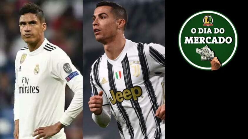 Juventus trabalha para renovar o contrato de Cristiano Ronaldo. Manchester United oferece meia para facilitar negócio com Varane. Barcelona sonda atacante italiano que se destacou na Eurocopa. Tudo isso e muito mais no fim de semana do Mercado.