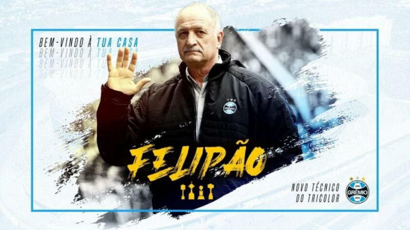FECHADO - Logo depois da derrota por 2 a 0 diante do Palmeiras, no Allianz Parque, o Grêmio confirmou as expectativas ao oficializar o retorno de Luiz Felipe Scolari ao cargo de treinador.