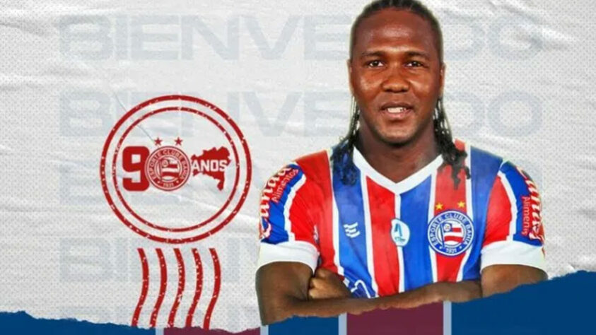 Hugo Rodallega - Clube atual: Bahia - Clube anterior: Denizlispor (Turquia) - Posição: Atacante - Idade: 36 anos