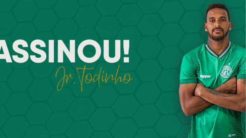 FECHADO - Júnior Todinho assinou com o Guarani para ser o atleta que ocupará a vaga deixada por Davó no elenco. Davó teve seu retorno solicitado pelo Corinthians, que deverá emprestado ao Philadelphia Union. Todinho estava livre no mercado desde que deixou o Juventude, em abril de 2021.